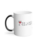 Love Me Like a Martian™ Magic Mug – 11oz Heat Reactive Coffee Cup | Logic & Love Collection