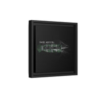 Sage Advice: don’t absorb...observe. – Framed 10x10 Canvas | Minimalist Wall Art for Boundaries + Stillness (FSC-certified wood) | International Shipping Available
