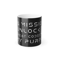 54 Mondays™ Project | M633™ Unlock The Cheat Codes To My Purpose Color Morphing Mug, 11oz (Heat Reactive)