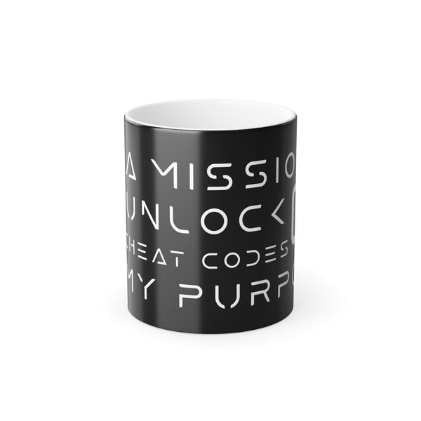 54 Mondays Project | M633™ Unlock The Cheat Codes To My Purpose Color Morphing Mug, 11oz (Heat Reactive)