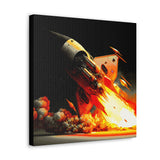 Buy Martian Merch ™ | Space City HTX MJM | Mars (Steampunk Rocket) Premium Gallery Wrap (Various Sizes)