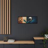 54 Mondays™ Project | Out of Orbit Out of Reach – Beverly Hills Edition | Cosmic Noir Wall Art | Limited Gold Max Fuega™ Signature | FSC-Certified Framed Matte Canvas