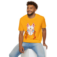 Your Fave Travel Tee | Buy Martian Merch™ AguaFuega White Kitsune Unisex Softstyle T-Shirt | (Inspired By LoveCraft Country)