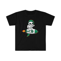 Your Fave Travel Tee | Rocket Panda Unisex T-Shirt (Legacy Layered Version) | Various Colors