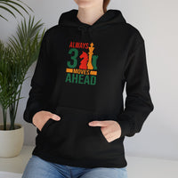 Your Fave Travel Merch | 3 Moves Unisex Chess Hoodie | Various Colors & Designs--Choose Them ALL!