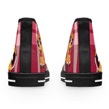 Your Fave Travel Kicks | Limited Edition Blossom Pink Anime Plaid Women's High-Top Canvas Sneaker