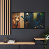 54 Mondays™ Project | Out Sight Out of Mind Out of Love – Beverly Hills Edition | Cosmic Noir Triptych | Limited Gold Max Fuega™ Signature | FSC-Certified Framed Matte Canvas
