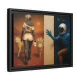 54 Mondays™ Project | Out of Orbit Out of Reach – Beverly Hills Edition | Cosmic Noir Wall Art | Limited Gold Max Fuega™ Signature | FSC-Certified Framed Matte Canvas