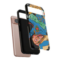 Indigenous Blue Google Pixel Tough Cases – Artistic Protective Covers | Fits Pixel 3 to Pixel 9 Pro | Licensed Design by Quuban Quinterro™