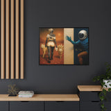 54 Mondays™ Project | Out of Orbit Out of Reach – Beverly Hills Edition | Cosmic Noir Wall Art | Limited Gold Max Fuega™ Signature | FSC-Certified Framed Matte Canvas