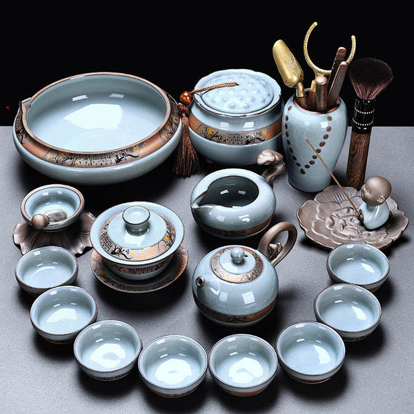 For Tea Lovers | @BuyMartian Modern Martian | Luxury Porcelain Celadon Stone Tea Set & Home Decor | Various Options (Utensils, Incense Holder, etc)