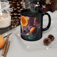 Buy Martian Merch ™ | Solar System Outer Space Galaxy 011 | 11oz Black Mug