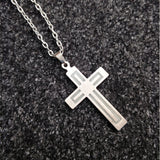 @BuyMartianJewelry | M633™ God First Unisex Glow Light Stainless Steel Cross Necklace