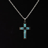 @BuyMartianJewelry | M633™ God First Unisex Glow Light Stainless Steel Cross Necklace