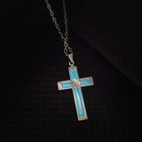 @BuyMartianJewelry | M633™ God First Unisex Glow Light Stainless Steel Cross Necklace