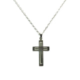 @BuyMartianJewelry | M633™ God First Unisex Glow Light Stainless Steel Cross Necklace