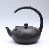 For Tea Lovers | @BuyMartian Kung Fu Southern Handmade 1.2Liter Cast Iron Teapot Kettle | Copper Top | Unique Unisex Holiday, Birthday, Housewarming Gift (Various Options)