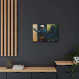 54 Mondays™ Project | Out of Sync Out of Touch – Beverly Hills Edition | Cosmic Noir Wall Art | Limited Gold Max Fuega™ Signature | FSC-Certified Framed Matte Canvas