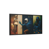 54 Mondays™ Project | Out Sight Out of Mind Out of Love – Beverly Hills Edition | Cosmic Noir Triptych | Limited Gold Max Fuega™ Signature | FSC-Certified Framed Matte Canvas
