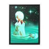 Purify Yourself In the Waters Of… – Framed 18x24 Canvas | Divine Feminine Water Sign Wall Art (Cancer, Scorpio, Pisces) | (FSC-Certified Wood) | International Shipping Available