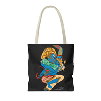 Indigenous Blue Limited Edition Tote Bag – Signed Collectible Art Bag by CIQ Designs x Buy Martian Merch™ | Numbered Series of 100 with Digital Certificate