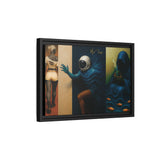 54 Mondays™ Project | Out Sight Out of Mind Out of Love – Beverly Hills Edition | Cosmic Noir Triptych | Limited Gold Max Fuega™ Signature | FSC-Certified Framed Matte Canvas