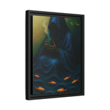 54 Mondays™ Project | Keeper of the Tide – Beverly Hills Edition | Stormtide Serpentine Cosmic Noir Wall Art | Limited Gold Max Fuega™ Signature | FSC-Certified Framed Matte Canvas