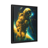 54 Mondays™ Project | Lone Orbit – Beverly Hills Edition | Astronaut Deep Space Portrait | Cosmic Noir Wall Art | Limited Gold Max Fuega™ Signature | FSC-Certified Framed Matte Canvas
