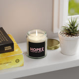 Inspirational Hope Candle – “Tougher Than Tumors” Breast Cancer Gift for Her | 4oz or 9oz Coconut Apricot Wax | Clear or Amber Glass Jar
