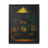 54 Mondays™ Project | False Calm Fiale – Beverly Hills Edition | Cosmic Noir Wall Art | Limited Gold Max Fuega™ Signature | FSC-Certified Framed Matte Canvas