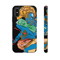 Indigenous Blue iPhone Tough Cases – Artistic Protective Covers | Fits iPhone 8 to iPhone 16 Pro Max | Licensed Design by Quuban Quinterro™