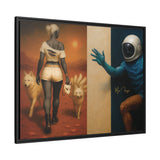 54 Mondays™ Project | Out of Orbit Out of Reach – Beverly Hills Edition | Cosmic Noir Wall Art | Limited Gold Max Fuega™ Signature | FSC-Certified Framed Matte Canvas