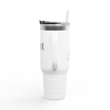 Hope Insulated Travel Mug – 40oz Stainless Steel Tumbler with Handle | Motivational Hot & Cold Cup for Cancer Survivors, Supporters, or Everyday Warriors