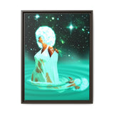 Purify Yourself In the Waters Of… – Framed 18x24 Canvas | Divine Feminine Water Sign Wall Art (Cancer, Scorpio, Pisces) | (FSC-Certified Wood) | International Shipping Available