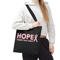 Supportive Breast Cancer Awareness Tote – Double-Sided  “Tougher Than Tumors” + “Queens Don’t Quit” Design | Gift Bag for Survivors, Fighters & Supporters