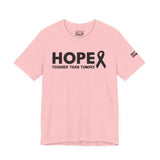 Breast Cancer Awareness T-Shirt – Hope Tougher Than Tumors™ & QUEENS DON’T QUIT™ Unisex Jersey Tee | Inspirational Gift for Survivor, Fighter, or Supporter