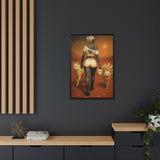 54 Mondays™ Project | Return To Nowhere – Beverly Hills Edition | Cosmic Noir Wall Art | Limited Gold Max Fuega™ Signature | FSC-Certified Framed Matte Canvas