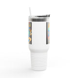 Indigenous Blue Limited Edition 40oz Tumbler – Hand-Signed Stainless Steel Mug with Certificate of Authenticity | Double-Wall Insulated, Cupholder Friendly, Only 100 Made