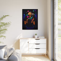 54 Mondays™ Project: Anime Noir Edition (Drop 1 of 54) Xavira – Black Orchid Glitch Wall Art | International Shipping Available