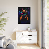 54 Mondays™ Project: Anime Noir Edition (Drop 1 of 54) Xavira – Black Orchid Glitch Wall Art | International Shipping Available