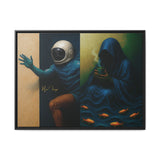 54 Mondays™ Project | Out of Sync Out of Touch – Beverly Hills Edition | Cosmic Noir Wall Art | Limited Gold Max Fuega™ Signature | FSC-Certified Framed Matte Canvas