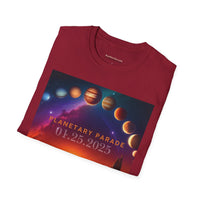 54 Mondays Project™ | @MaxGardenGalax | @BuyMartianHome Planetary Parade 01.25.25 Unisex Softstyle T-Shirt