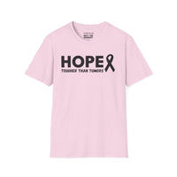 Hope & Strength Pink Ribbon T-Shirt – Breast Cancer Awareness Tee | Unisex Softstyle Shirt for Survivors, Fighters, and Supporters