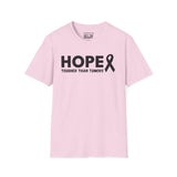 Hope & Strength Pink Ribbon T-Shirt – Breast Cancer Awareness Tee | Unisex Softstyle Shirt for Survivors, Fighters, and Supporters