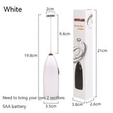 Electric Milk Frother Handheld | Battery Powered Coffee Foam Maker | Mini Whisk for Lattes, Matcha, Protein & Creamer