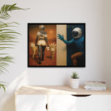 54 Mondays™ Project | Out of Orbit Out of Reach – Beverly Hills Edition | Cosmic Noir Wall Art | Limited Gold Max Fuega™ Signature | FSC-Certified Framed Matte Canvas