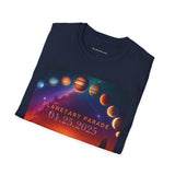 54 Mondays Project™ | @MaxGardenGalax | @BuyMartianHome Planetary Parade 01.25.25 Unisex Softstyle T-Shirt