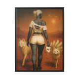 54 Mondays™ Project | Return To Nowhere – Beverly Hills Edition | Cosmic Noir Wall Art | Limited Gold Max Fuega™ Signature | FSC-Certified Framed Matte Canvas