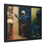 54 Mondays™ Project | Out Sight Out of Mind Out of Love – Beverly Hills Edition | Cosmic Noir Triptych | Limited Gold Max Fuega™ Signature | FSC-Certified Framed Matte Canvas