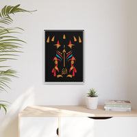 Rein in Ray-Bans: The Kitsune Ascends – Framed 18x24 Canvas | (Final Form Collector Drop) | Celestial Kitsune Wall Art | (FSC-Certified Wood) | International Shipping Available